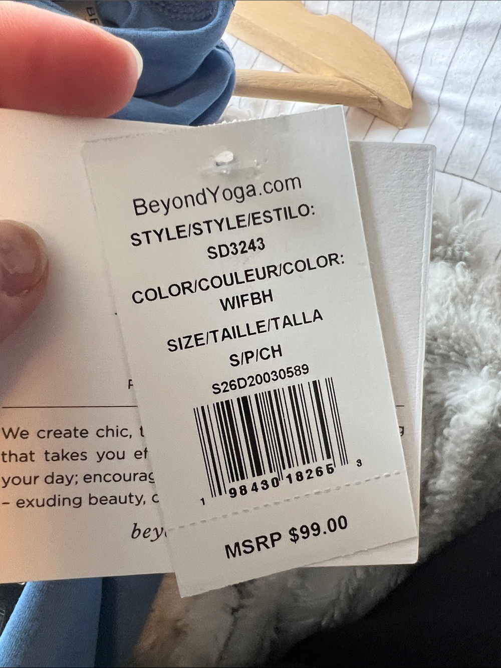 NWT Beyond Yoga Spacedye™ Caught In The Midi High Waisted Legging in Blue size S - Picture 8 of 8